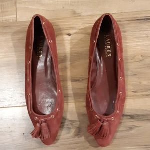 Lauren Ralph Lauren Narcella Suede Shoes.